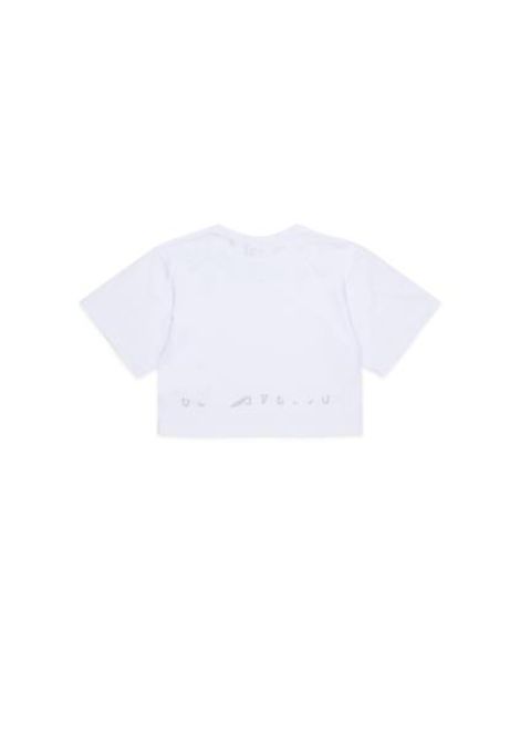 T-shirt con stampa MM6 KIDS MAISON MARGIELA | M61017 MM02YM6100